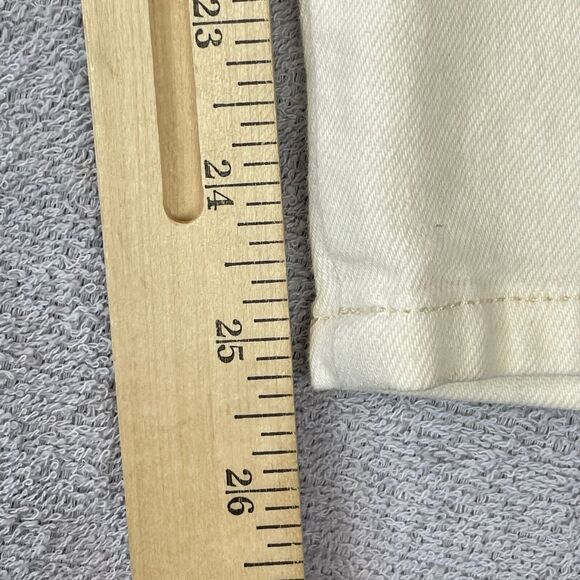 Pilcro Hemp / Cotton Baggy Pants Women’s 25 Cream / Off White Ankle Length - Picture 12 of 16